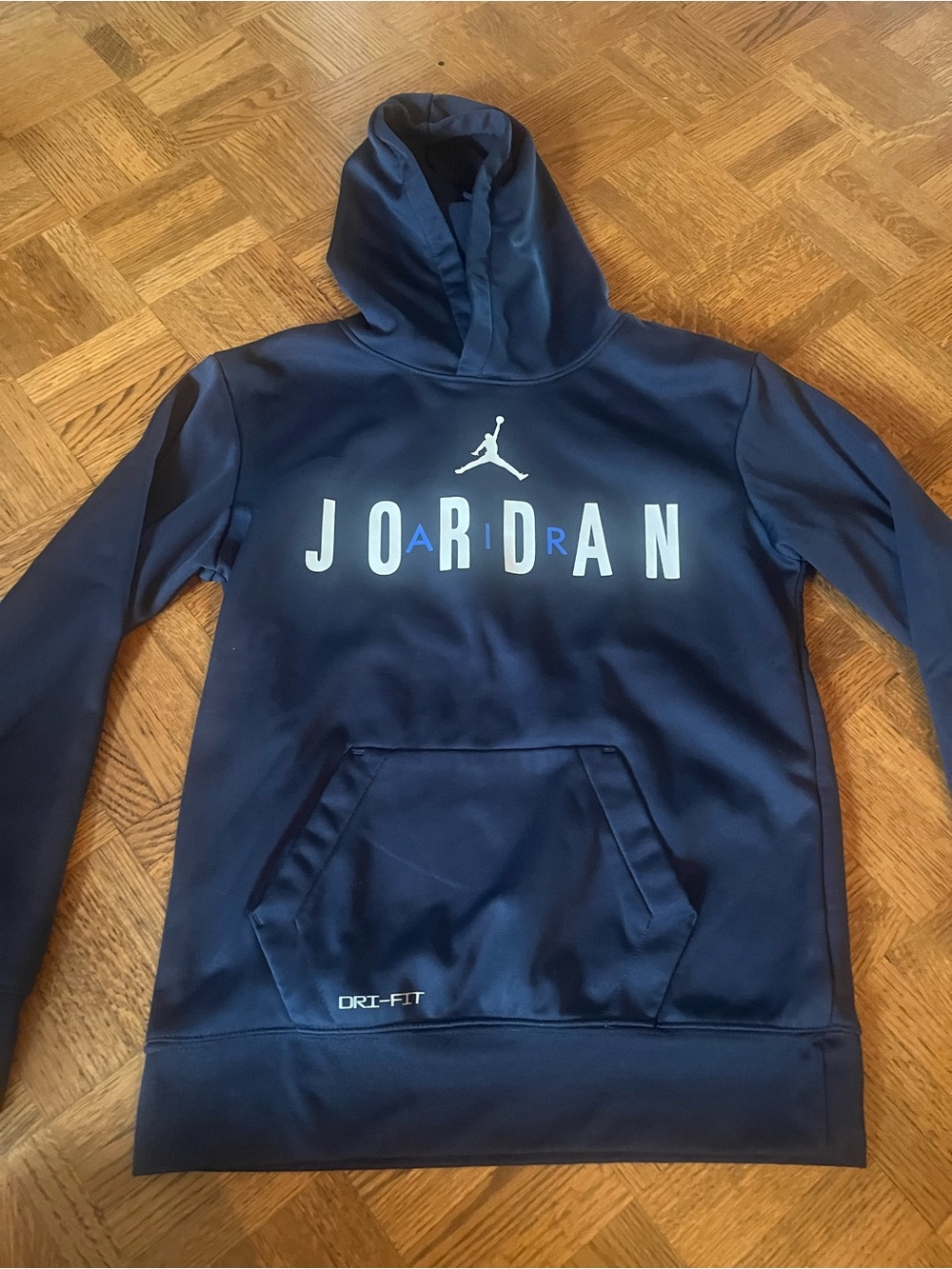 Jordan Kids' Navy Dri-FIT Pullover Hoodie